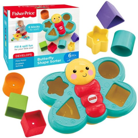 Fisher-Price Fisher-Price Kolorowy motyl Sorter klocki ZA3627