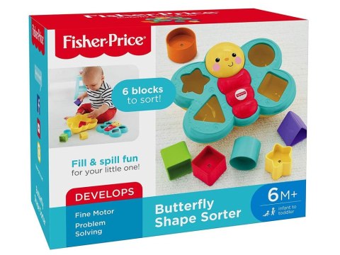 Fisher-Price Fisher-Price Kolorowy motyl Sorter klocki ZA3627