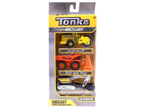 Hasbro Maszyny budowlane Tonka Autka zestaw 3 szt ZA3617