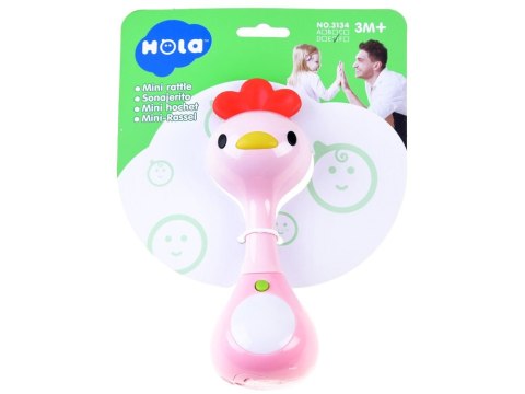 Hola Dźwiękowa GRZECHOTKA zwierzątko światła ZA3087 E