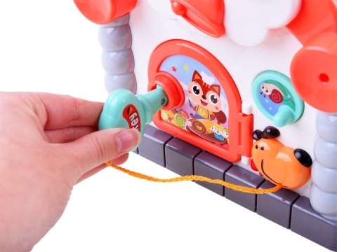 Hola Interaktywny Domek kostka edukacyjna sorter klocki zwierzątka ZA3518