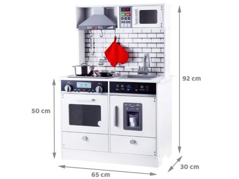 JOKOMISIADA Duża kuchnia drewniana STYL SKANDYNAWSKI Światło + dźwięk AKCESORIA ZA3717