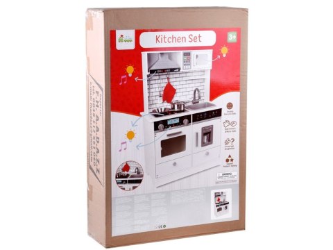 JOKOMISIADA Duża kuchnia drewniana STYL SKANDYNAWSKI Światło + dźwięk AKCESORIA ZA3717