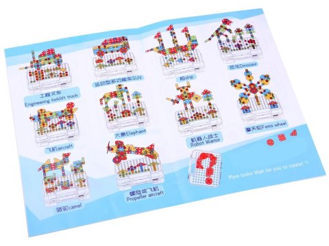 JOKOMISIADA Duży Zestaw Klocki konstrukcyjne w walizce + Wkrętarka 268 ele ZA3546