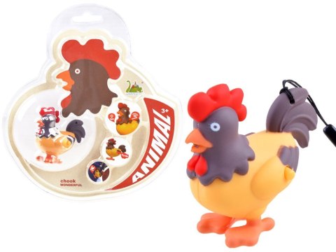 JOKOMISIADA Kolorowy brelok do kluczy KOGUT - Zawieszka z światło + dźwięk ZA3530