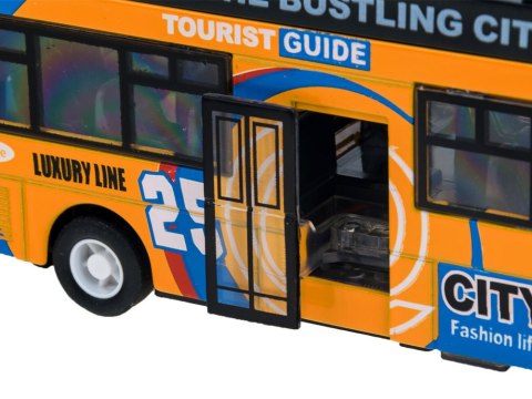 JOKOMISIADA Metalowy AUTOBUS piętrus otwierane drzwi ZA2094 ZO