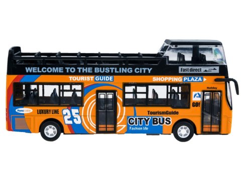 JOKOMISIADA Metalowy AUTOBUS piętrus otwierane drzwi ZA2094 ZO