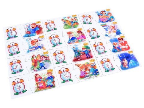 Jawa Jawa Edukacyjna gra układanka Poznajemy CZAS - która godzina? GR0455