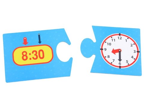 Jawa Jawa Edukacyjna gra układanka Poznajemy CZAS - która godzina? GR0455