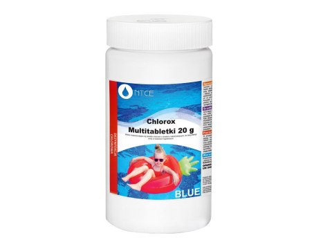 NTCE Chlorox Multitabletki Chlorox 20g Chemia do basenu 1KG BLUE