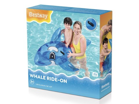 Bestway Bestway Duży dmuchany niebieski Delfin Wieloryb do pływania 157 cm 41037