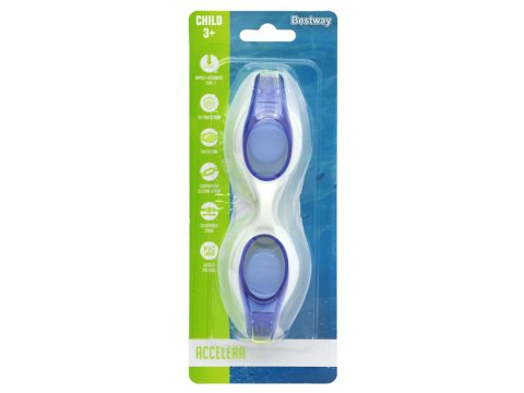 Bestway Bestway Okularki do pływania ACCELERA dla dzieci google basenowe 3+ 21062