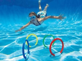 Bestway Bestway kolorowe Rybki zabawki do nurkowania nauki pływania 4 szt. 26009