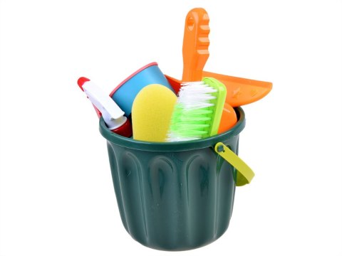 JOKOMISIADA Duży Zestaw do sprzątania Wiaderko Mop Zmiotka ZA3846