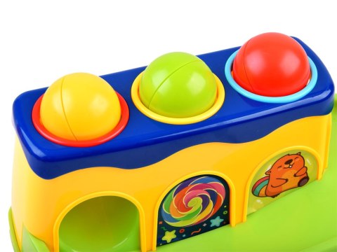 JOKOMISIADA Gra dla malucha - Uderz młotkiem Kolorowy wbijak z piłkami ZA3804