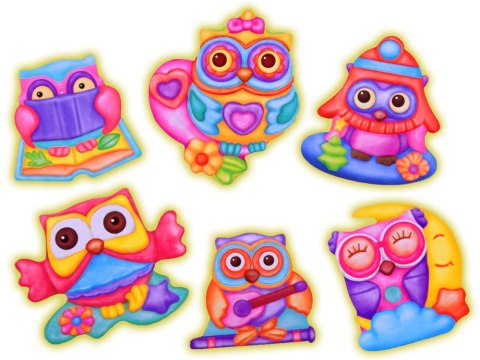 JOKOMISIADA Kreatywny zestaw magnesy sowy Zrób to sam ZA3773