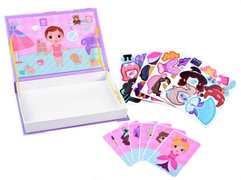 JOKOMISIADA Książka układanka magnetyczna Lalka ubrania ZA3766