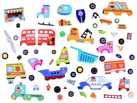 JOKOMISIADA Książka układanka magnetyczna POJAZDY 66ele ZA3767