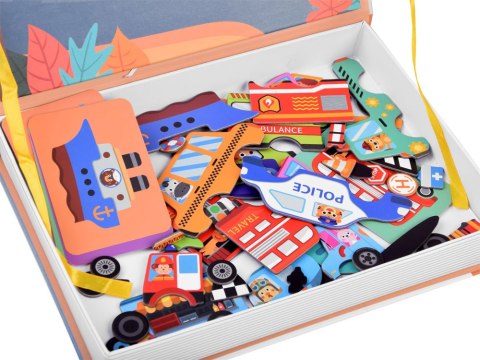 JOKOMISIADA Książka układanka magnetyczna POJAZDY 66ele ZA3767