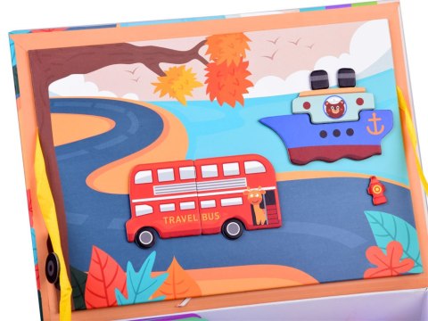 JOKOMISIADA Książka układanka magnetyczna POJAZDY 66ele ZA3767