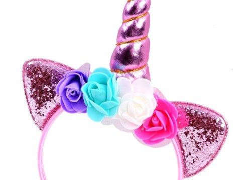 JOKOMISIADA Opaska Jednorożec z akcesoriami na bal ZA3794