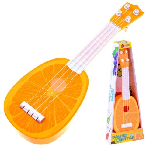 JOKOMISIADA Owocowa ukulele GITARA dla dzieci gitarka 37 cm IN0033