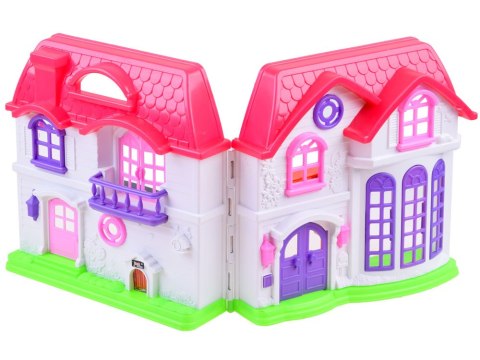 JOKOMISIADA Rozkładany rodzinny DOMEK + meble lalki ZA3747