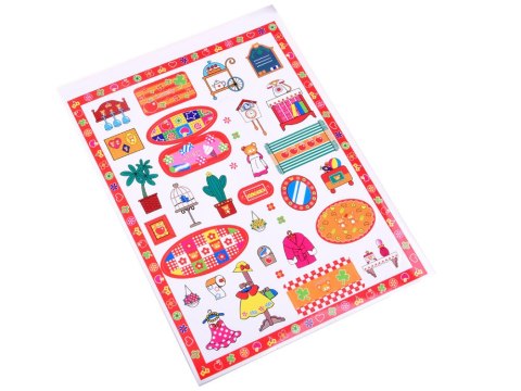 JOKOMISIADA Rozkładany rodzinny DOMEK + meble lalki ZA3747