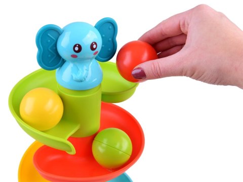 JOKOMISIADA Tor Zjeżdżalnia Piramidka Słonik z kulkami ZA3805