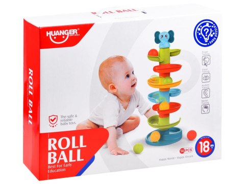 JOKOMISIADA Tor Zjeżdżalnia Piramidka Słonik z kulkami ZA3805