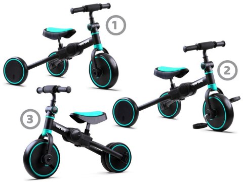 Tiny Bike Rowerek 3w1 trójkołowy, jeździk, biegowy rośnie z dzieckiem SP0663