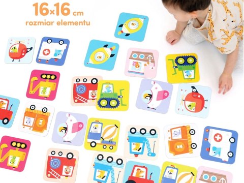 CzuCzu CzuCzu Duuuże Memory Pojazdy gra edukacyjna ZA4074