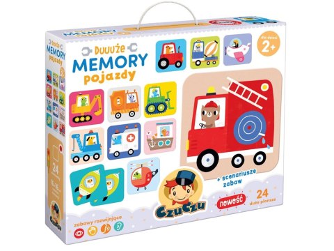 CzuCzu CzuCzu Duuuże Memory Pojazdy gra edukacyjna ZA4074