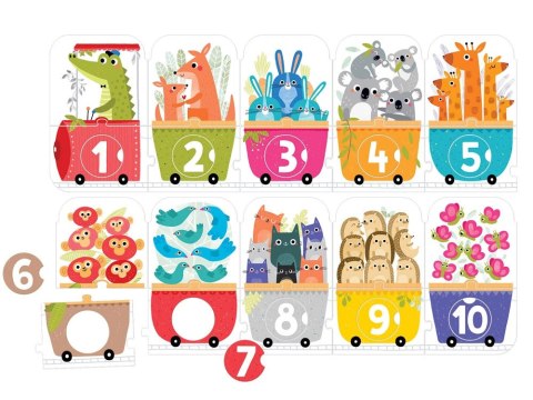 CzuCzu CzuCzu Puzzle z dziurką Pociąg do liczenia ZA4073