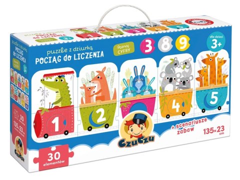 CzuCzu CzuCzu Puzzle z dziurką Pociąg do liczenia ZA4073