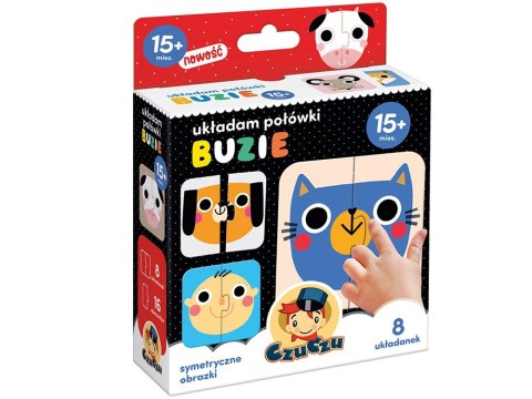 CzuCzu CzuCzu Układam połówki Buzie puzzle 15m+ ZA4044