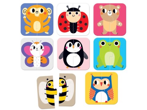 CzuCzu CzuCzu Układam połówki Zwierzątka puzzle 18m+ ZA4045