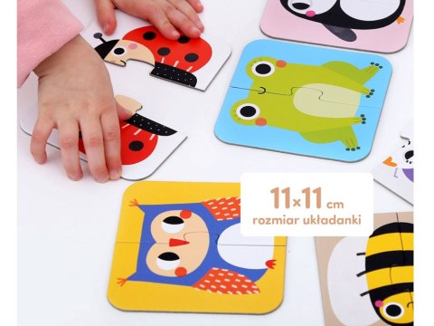 CzuCzu CzuCzu Układam połówki Zwierzątka puzzle 18m+ ZA4045