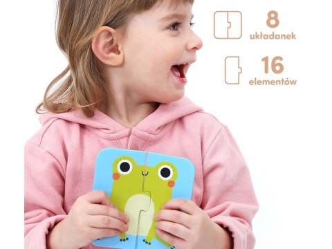 CzuCzu CzuCzu Układam połówki Zwierzątka puzzle 18m+ ZA4045