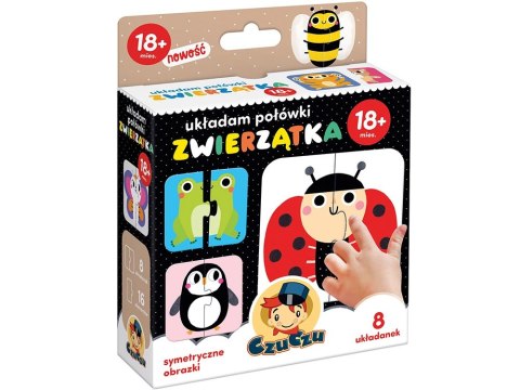 CzuCzu CzuCzu Układam połówki Zwierzątka puzzle 18m+ ZA4045