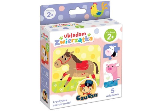 CzuCzu CzuCzu puzzle Układam Zwierzatka 5układanek ZA4048