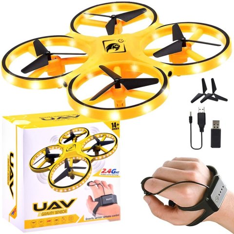 JOKOMISIADA Dron Sterowany ręką gestem + pilot Quadrocopter RC0573