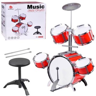 JOKOMISIADA Duża perkusja dla dzieci 5 bębnów talerz IN0141