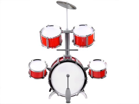 JOKOMISIADA Duża perkusja dla dzieci 5 bębnów talerz IN0141