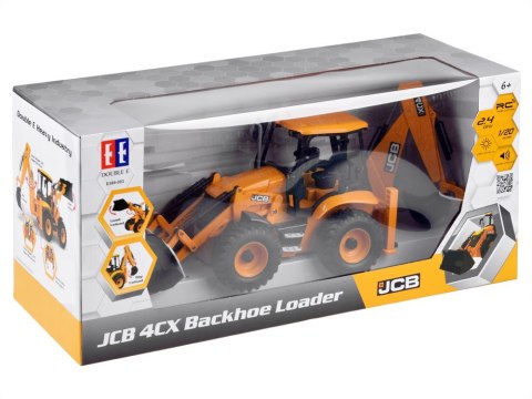 JOKOMISIADA Duży Traktor Spychacz Koparka JCB zdalnie sterowana na pilota 1:20 RC0578