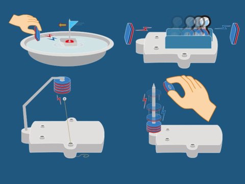 JOKOMISIADA Edukacyjny zestaw nauka o magnesach 12w1 ZA3956