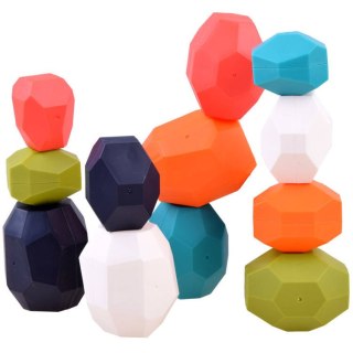 JOKOMISIADA Klocki KAMIENIE układanka balans piramida ZA3990