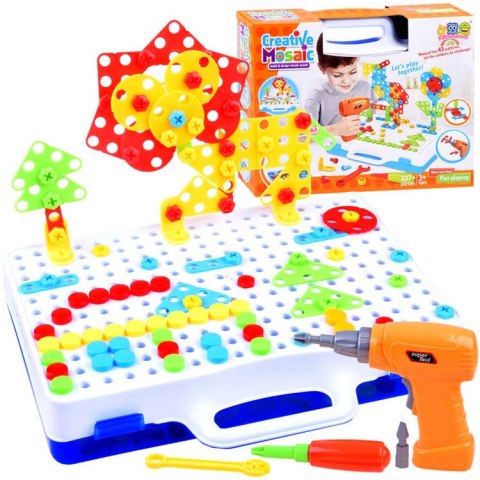 JOKOMISIADA Kreatywny zestaw klocki 237 ele. wkrętarka ZA3969