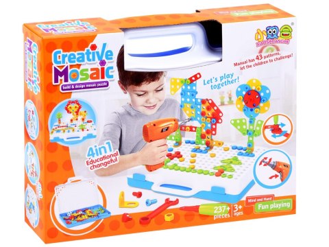 JOKOMISIADA Kreatywny zestaw klocki 237 ele. wkrętarka ZA3969