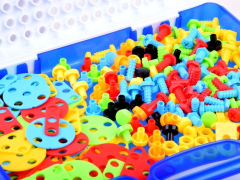 JOKOMISIADA Kreatywny zestaw klocki 237 ele. wkrętarka ZA3969